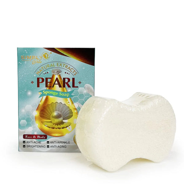 SIMPLEMENTE BELLA-
 JABÓN DE ESPONJA DE PERLA CON EXTRACTO NATURAL