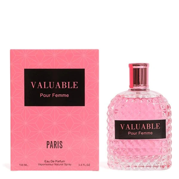 VALUABLE POUR FEMME PARIS SPRAY PERFUME EAU DE PARFUM FOR WOMEN - 100ML