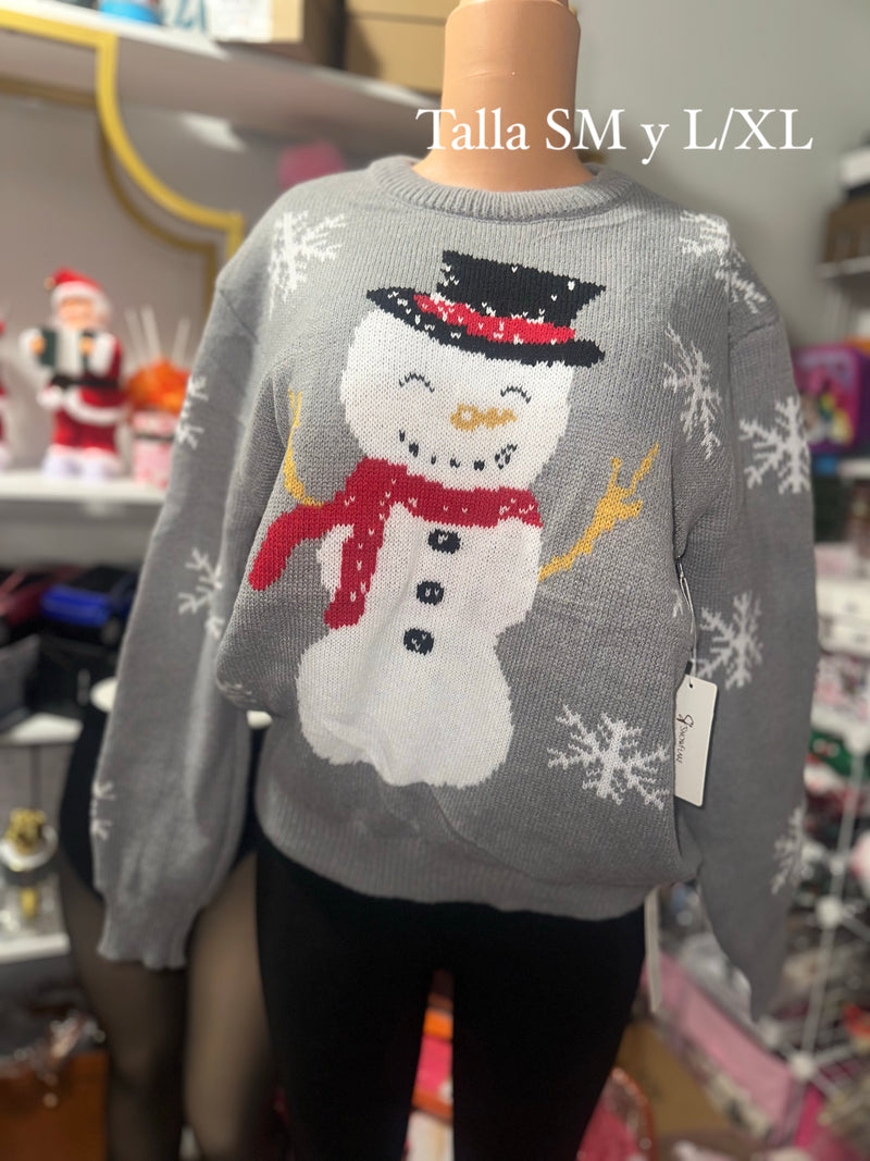 Snow man Christmas sweater