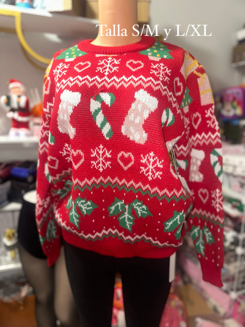 Candy cane Christmas sweater